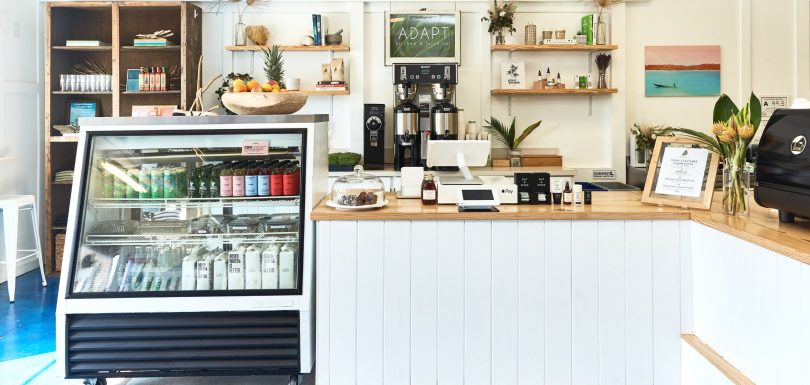 Interior of Adapt Kitchen and Juice Bar in Wilmington, NC